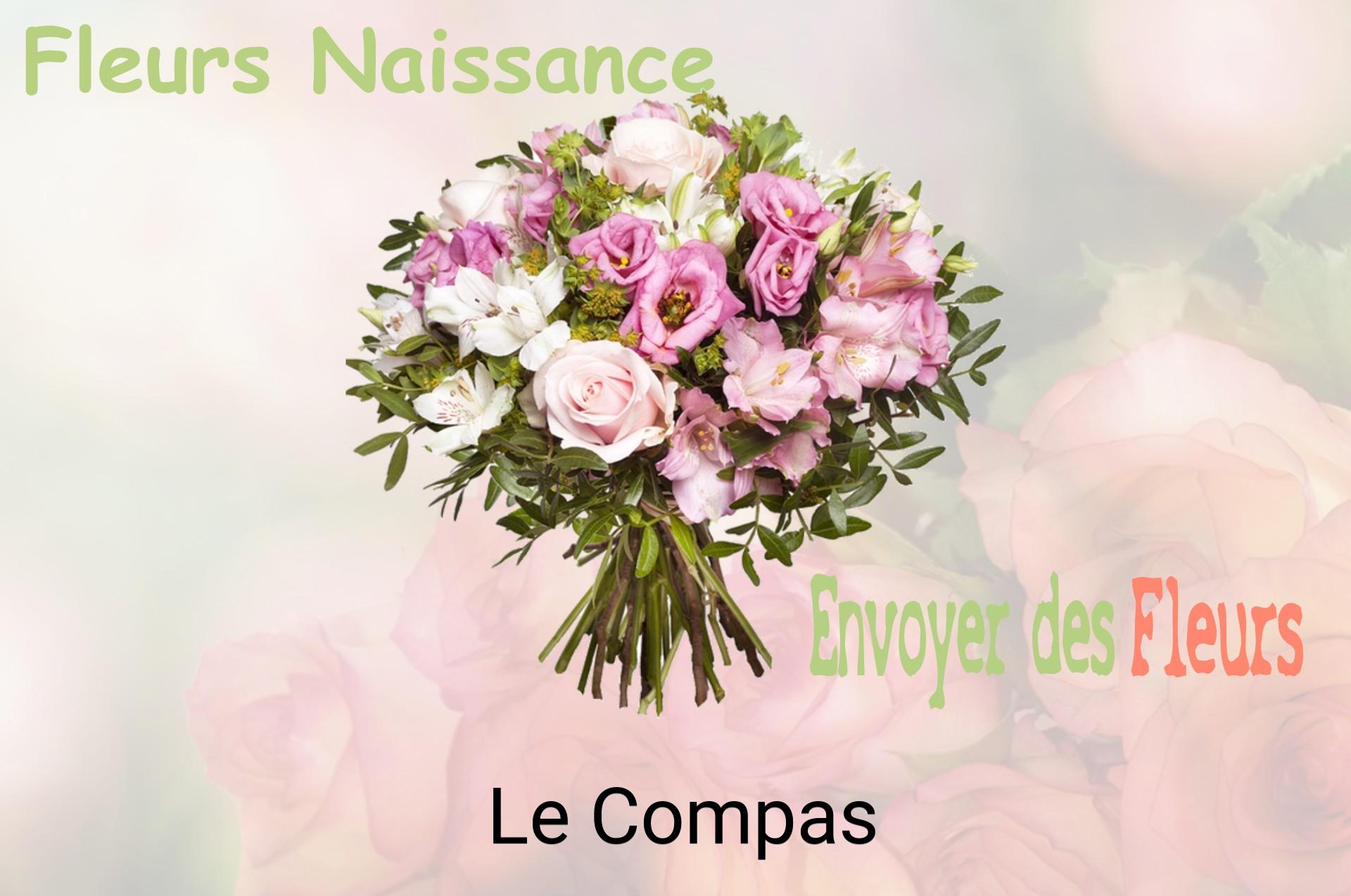 Bouquet de fleurs de naissance livré à Le Compas